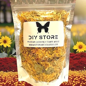 Calendula Flower Wild Crafted Premium Dried ~ Calendula Officinalis