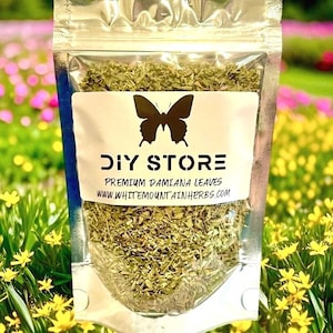 Damiana Leaf Wild Crafted Premium Dried Cut ~ Turnera Diffusa