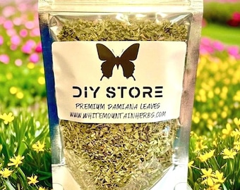 Damiana Leaf Wild Crafted Premium Dried Cut ~ Turnera Diffusa