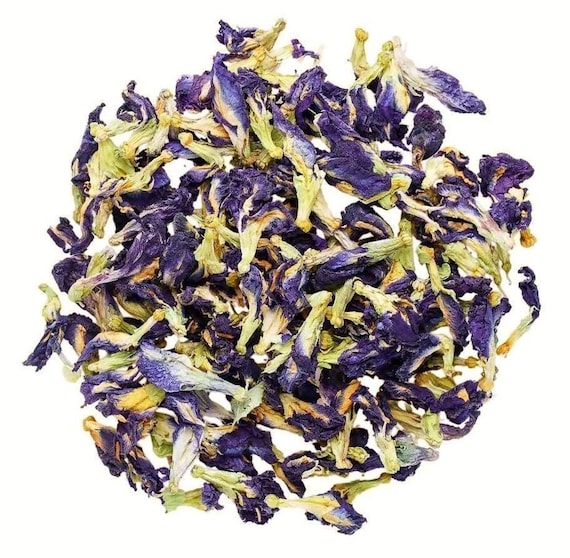 Wildcrafted Butterfly Pea Flower/Powder Tea, Whole Dried Clitoria Ternatea