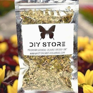Ginkgo Biloba Leaf Wild Crafted Dried Cut Leaves ~ Ginkgo Biloba