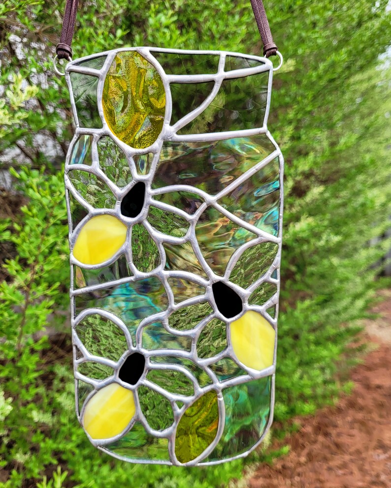 Stained Glass Pattern: lightening Bugs in a Jar - Etsy