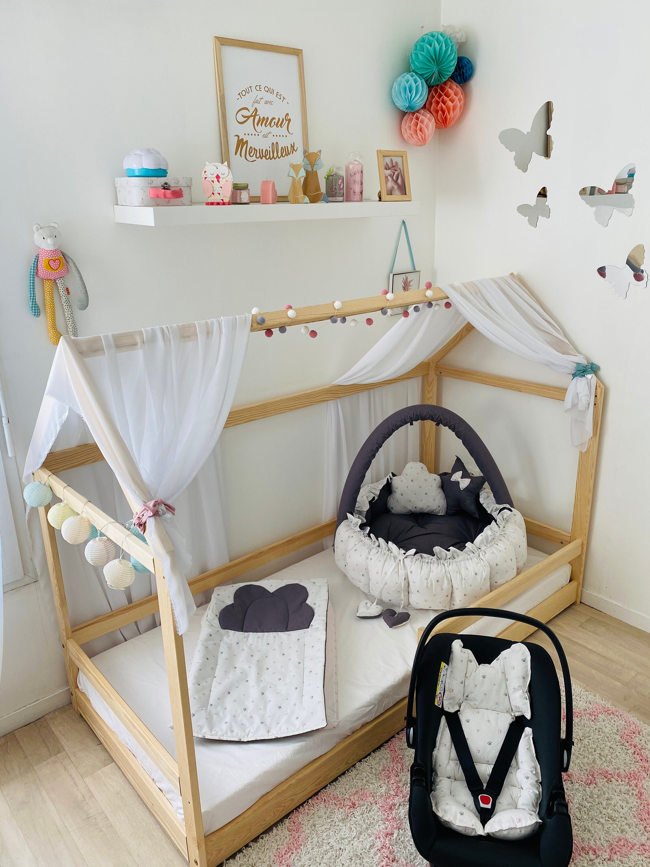 Couffin Bébé, Protège Matelas à Langer, Réducteur de Cosy, Habillage Cosy