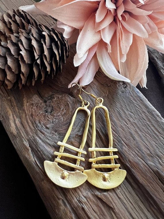 Gold Jewelry, Gold Boho Earrings, Elegant Earrings, Minimalist Earrings, Bridesmaid Gift, Christmas Gift, Gift for her, Gold Earrings