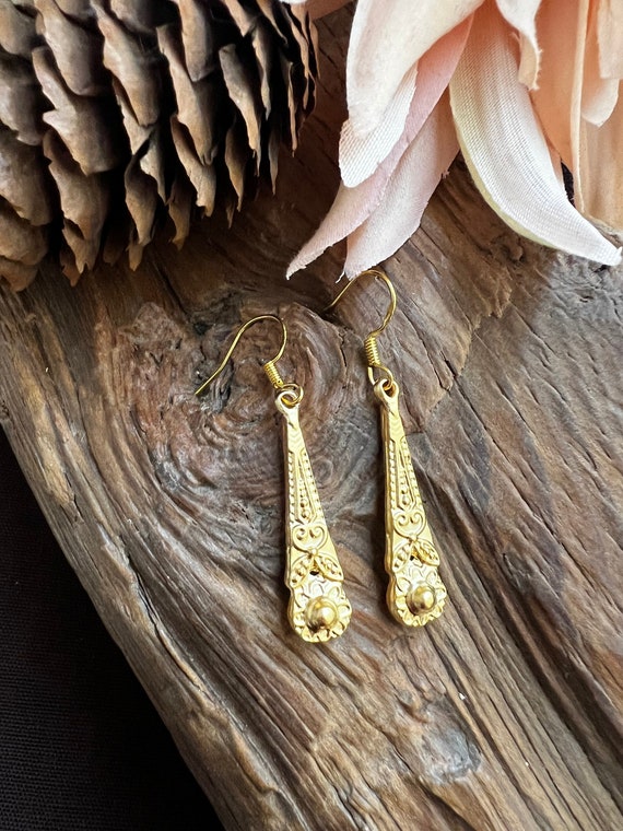 Gold Jewelry, Gold Boho Earrings, Elegant Earrings, Minimalist Earrings, Bridesmaid Gift, Christmas Gift, Gift for her, Gold Earrings