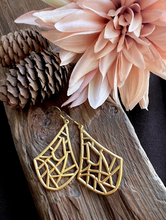 Gold Jewelry, Gold Boho Earrings, Elegant Earrings, Minimalist Earrings, Bridesmaid Gift, Christmas Gift, Gift for her, Gold Earrings