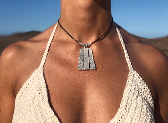 Pendant necklace, choker necklace, handmade jewelry, hippie jewelry, bohemian necklaces, leather necklaces, boho jewelry, handmade jewelry