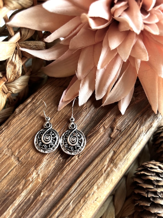 Boho Earrings, Hippie Earrings, Bohemian Earrings, Statement Earrings, Dangle Earrings, Silver Boho Earrings, Boho Silver Earrings Boho Chic