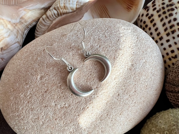 Moon Jewelry, Moon Phase Earrings, Moon Earrings, Boho Earrings, Bohemian Jewelry Moon Jewelry Sterling Silver Moon Phase Earrings MOONPHASE
