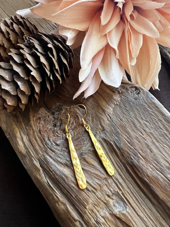 Gold Jewelry, Gold Boho Earrings, Elegant Earrings, Minimalist Earrings, Bridesmaid Gift, Christmas Gift, Gift for her, Gold Earrings
