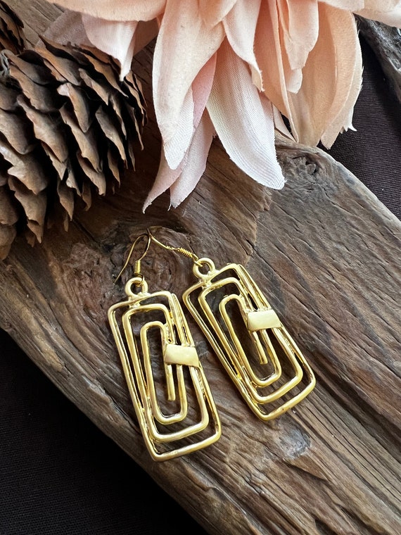 Gold Jewelry, Gold Boho Earrings, Elegant Earrings, Minimalist Earrings, Bridesmaid Gift, Summer Sale, Gift for her, Gold Earrings