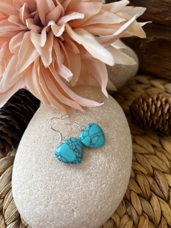 Boho Earrings, Turquoise Jewelry, Bohemian Earrings, Statement Earrings, Dangle Earrings, Turquoise Earrings, Boho Silver Earrings Boho Chic