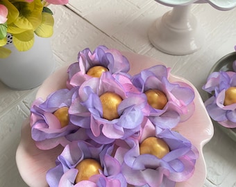 Princess Mix Flowers Truffles Wrapper for Holding Chocolate- Baby Shower  Decorations