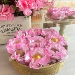 Peony Pink Flowers Wrapper for Holding Chocolate Decorations