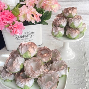 Wedding  Rose Gold Flowers  Wrapper Chocolate, Truffles Wrapper, Wedding Floral Decor