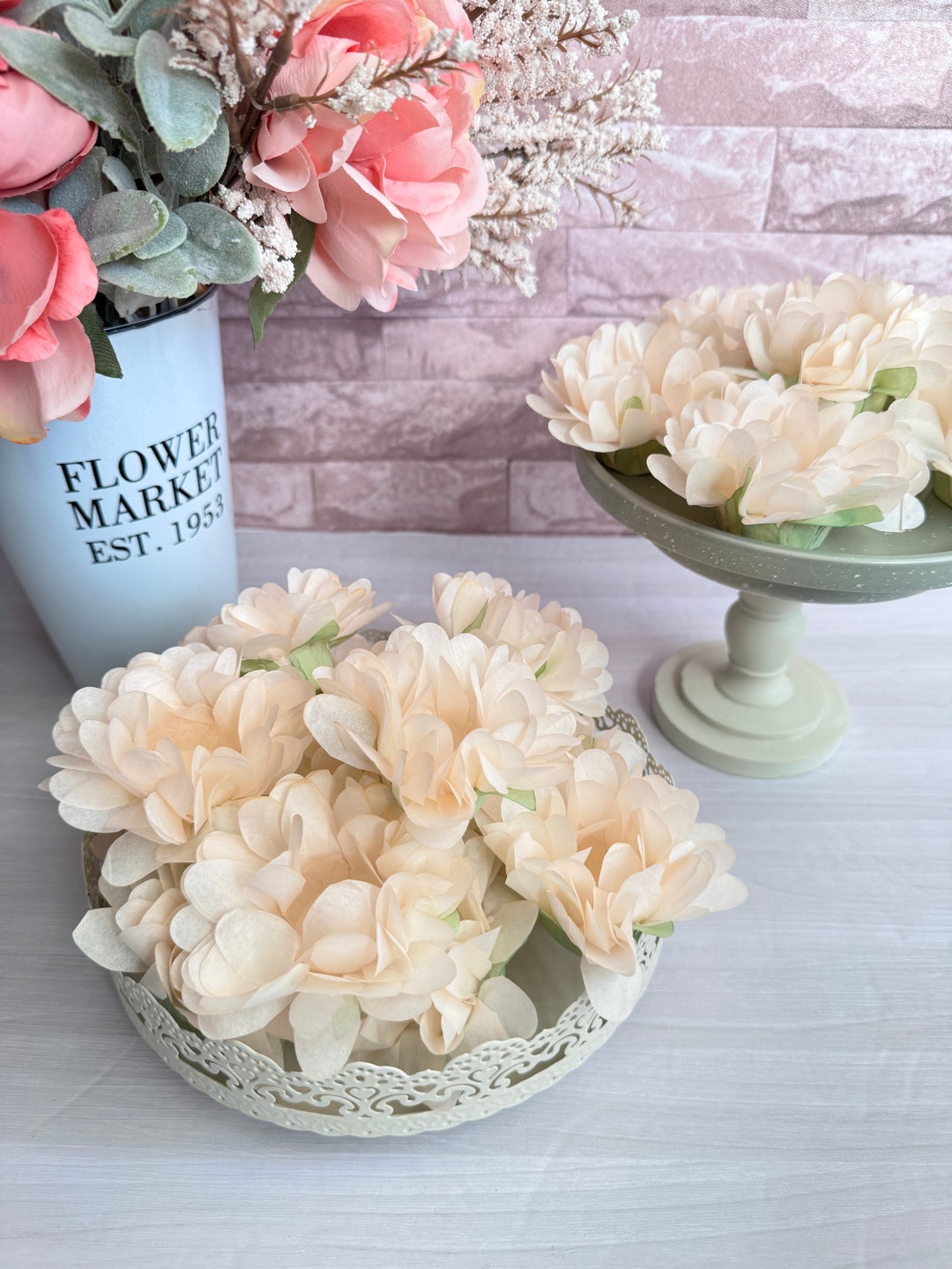 Margarita Cream Flowers Wrapper Chocolate Wrappers, Wedding Rose Etsy