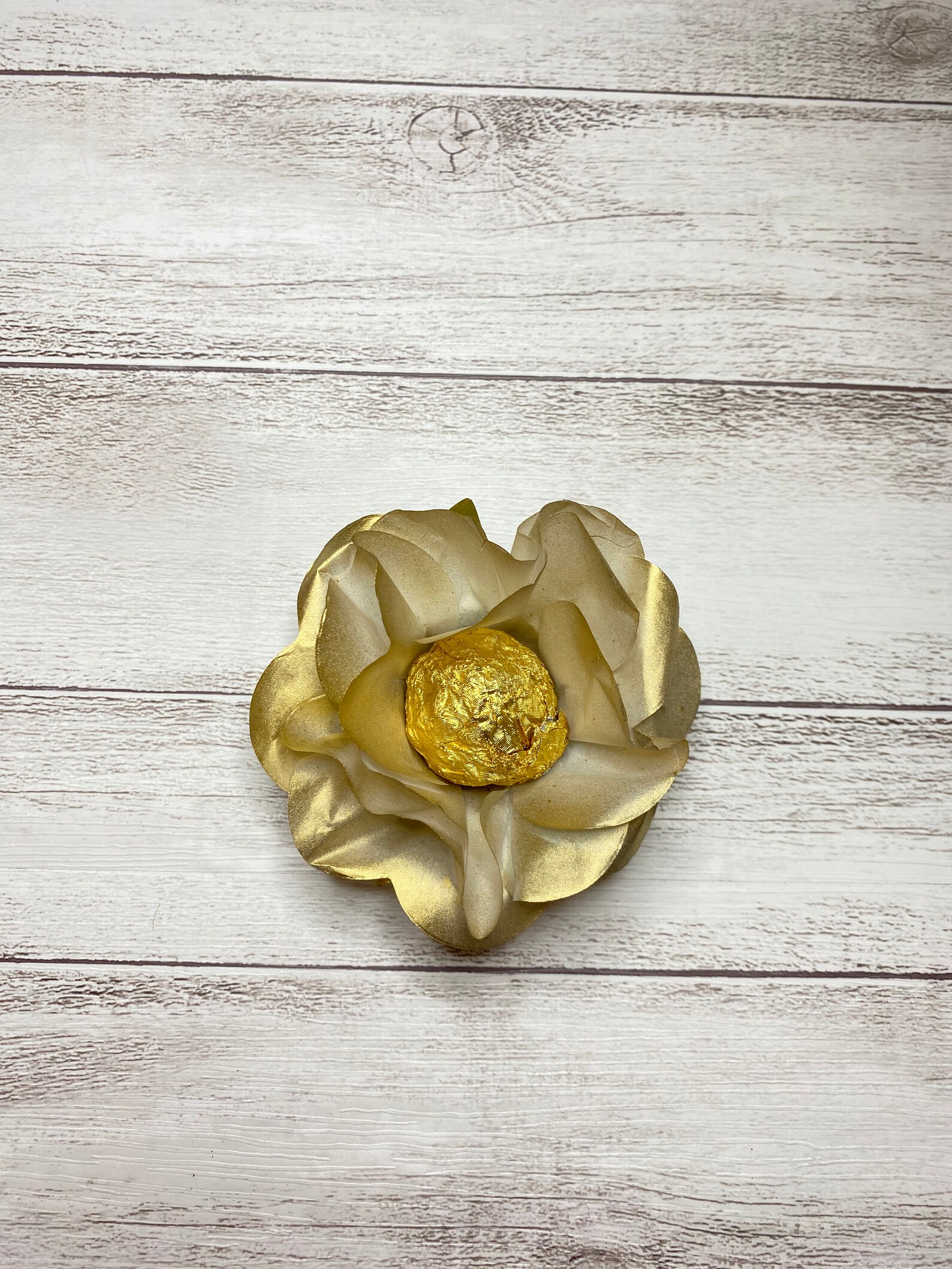24pc Gold Truffle Flower Wrapper for holding chocolate Etsy