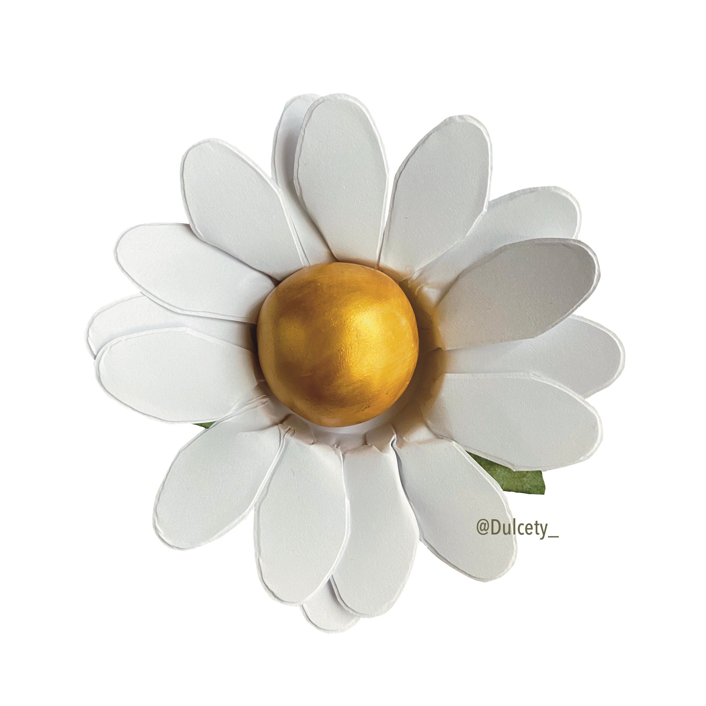White Roses Color Wrapper Daisy White Flowers Wrapper for Holding Chocolate Decorations (24 Pack ...