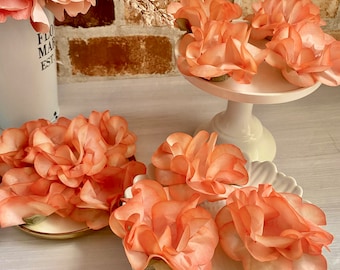 Wedding   Coral Color Flowers  Wrapper for Holding Chocolate, Chocolate Truffles, Centerpiece  Wedding Decor