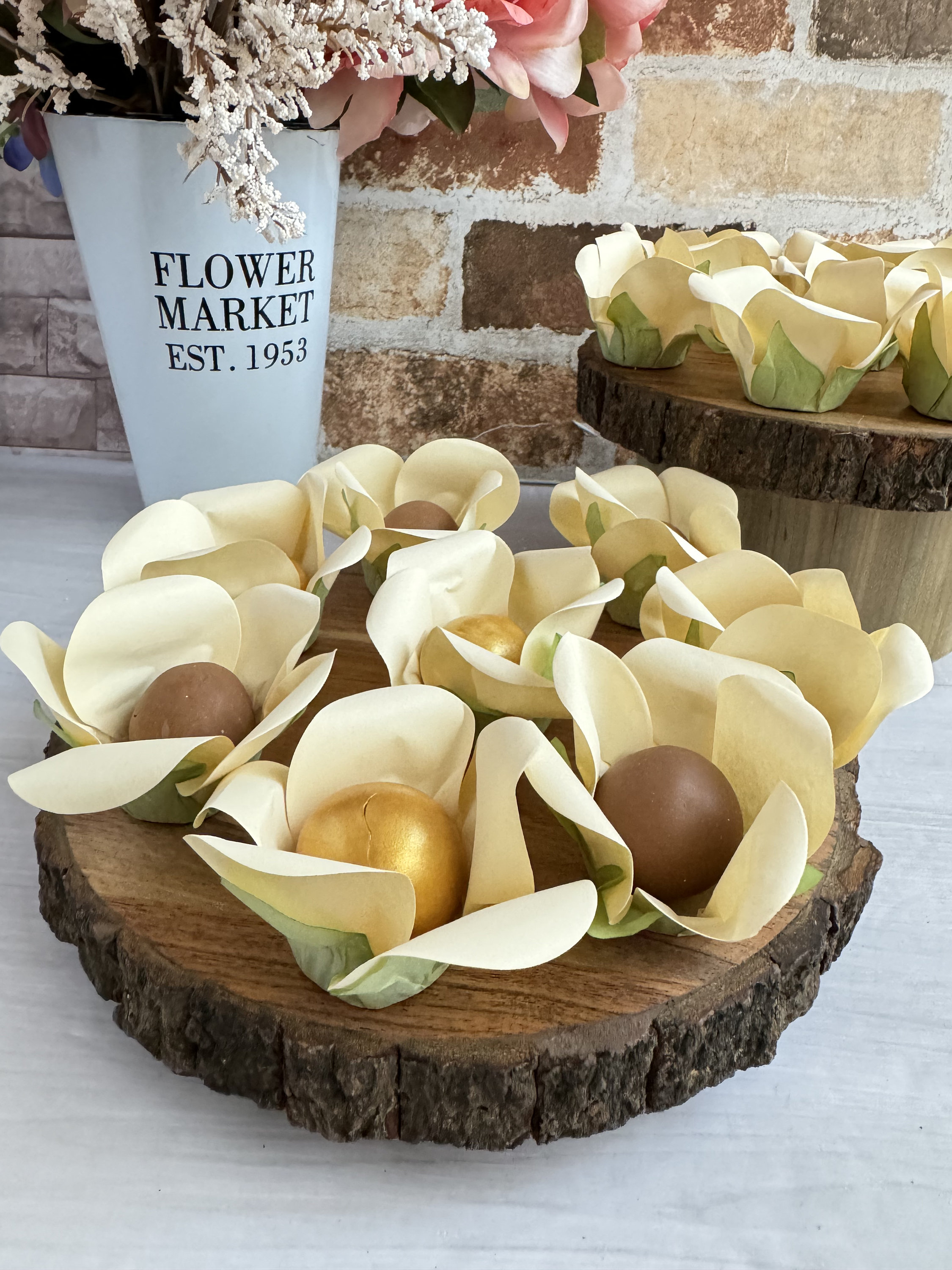 Alba Cream Roses Wrapper for Holding Chocolate Decor - Etsy
