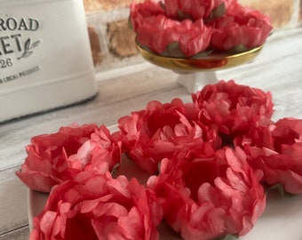 Large Peony Wedding Red Flowers Wrapper  for Holding Chocolate Decorations