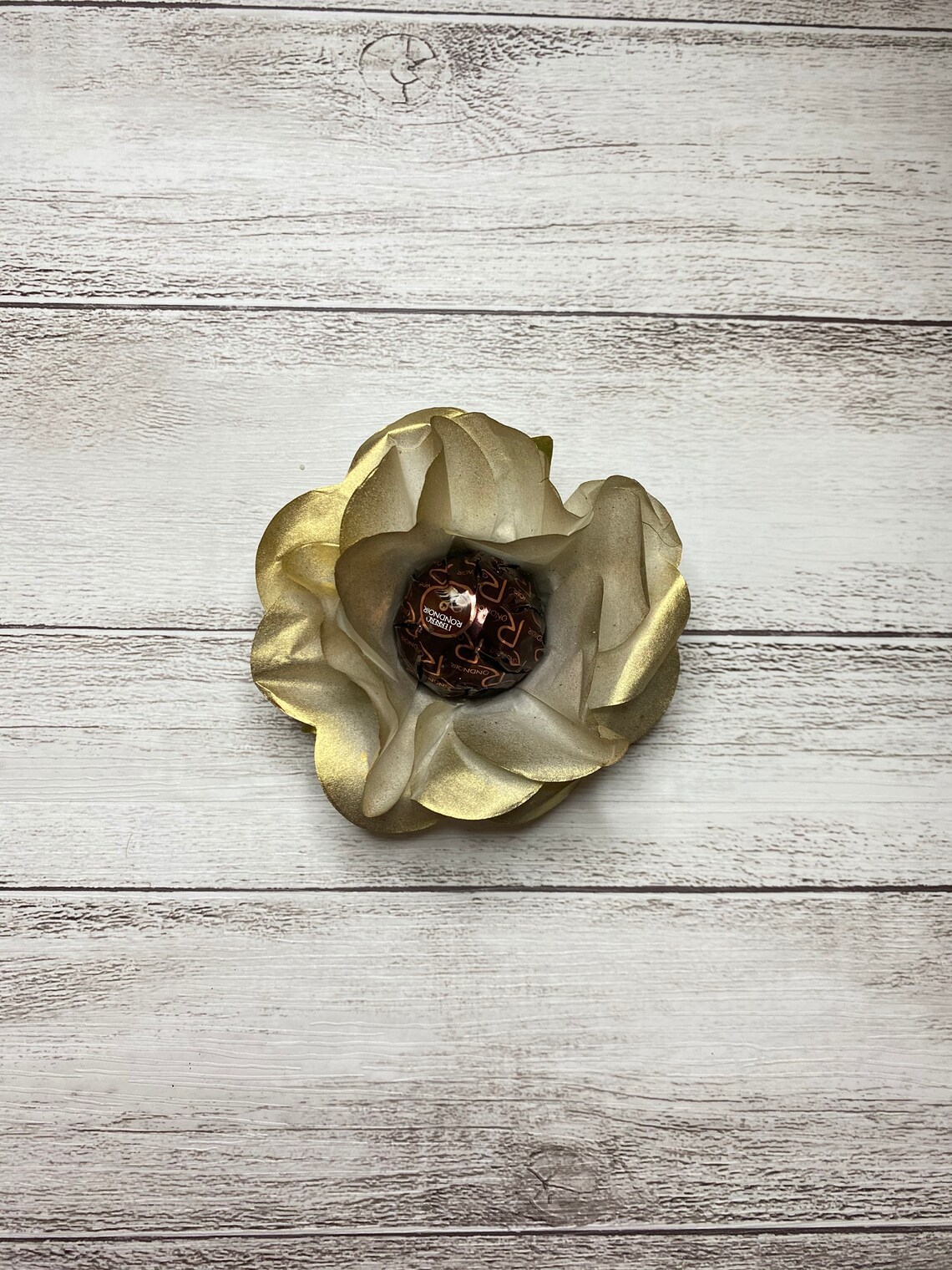 24pc Gold Truffle Flower Wrapper for holding chocolate Etsy