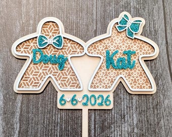 Meeple Cake Topper | Board Gamer Wedding