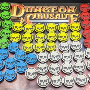 Dungeon Crusade Quest Level Tokens (Set of 84)