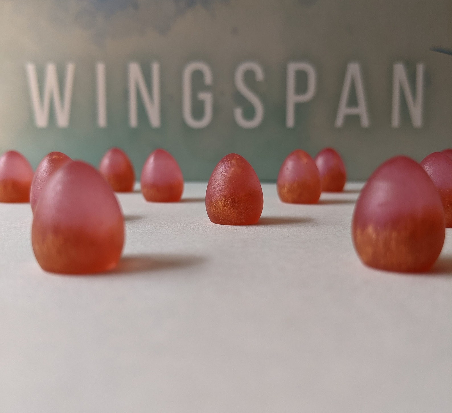 Wingspan Custom Eggs Set of 15 Two Tone Translucent Pink Etsy