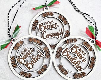 2026 Bunco Ornament | Personalize up to 12 names!