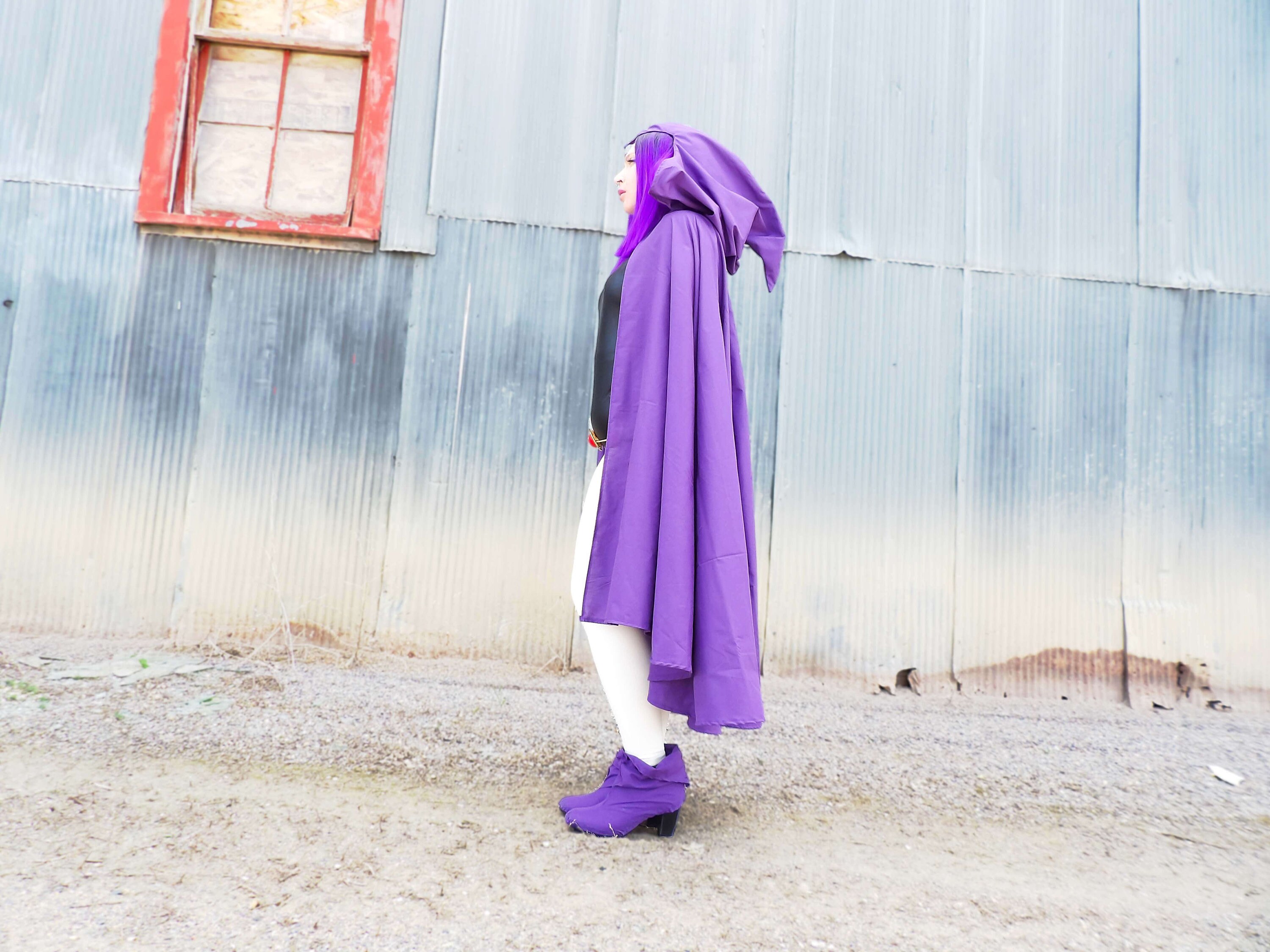 Raven Inspiriert Royal Purple Cape mit Peak Hood Teen Titans Etsy.de