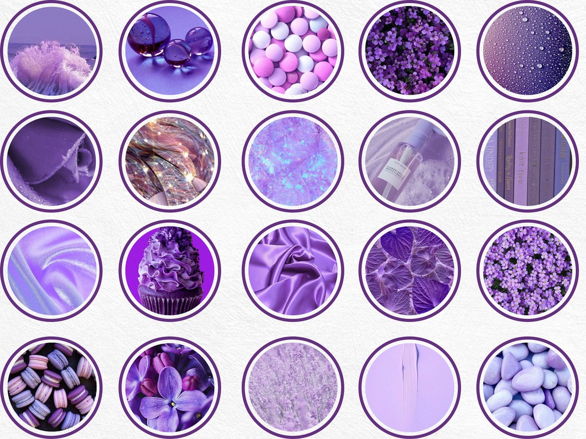 light purple instagram highlight covers