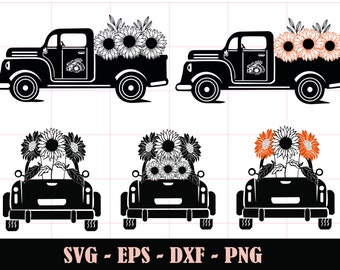Free Free 164 Truck With Sunflowers Svg SVG PNG EPS DXF File