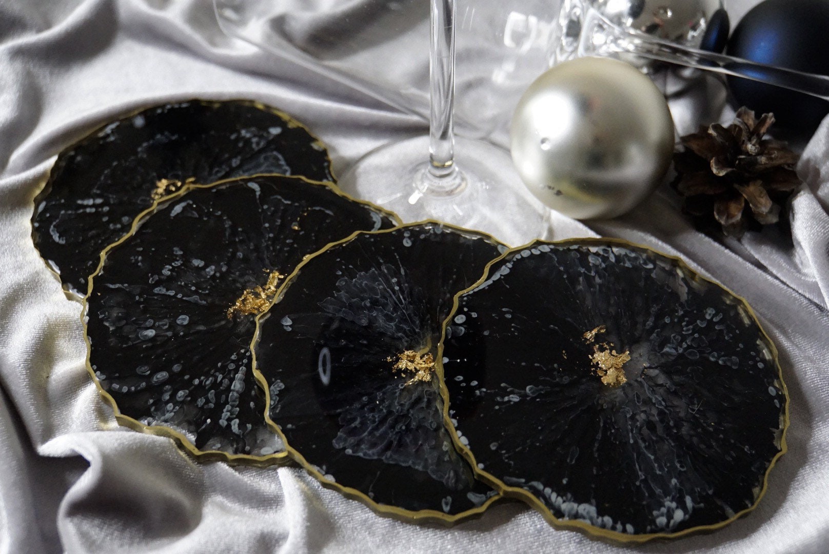 Sous-Verres Pour Verres à Vin, Resincoaster, Winecoaster