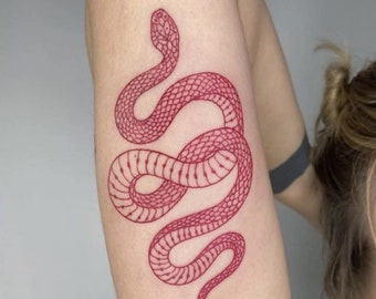 Snake Tattoo Etsy