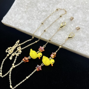 Three-dimensional duckling pendant glasses chain/mask chain/star duck glasses chain/cute duckling accessories