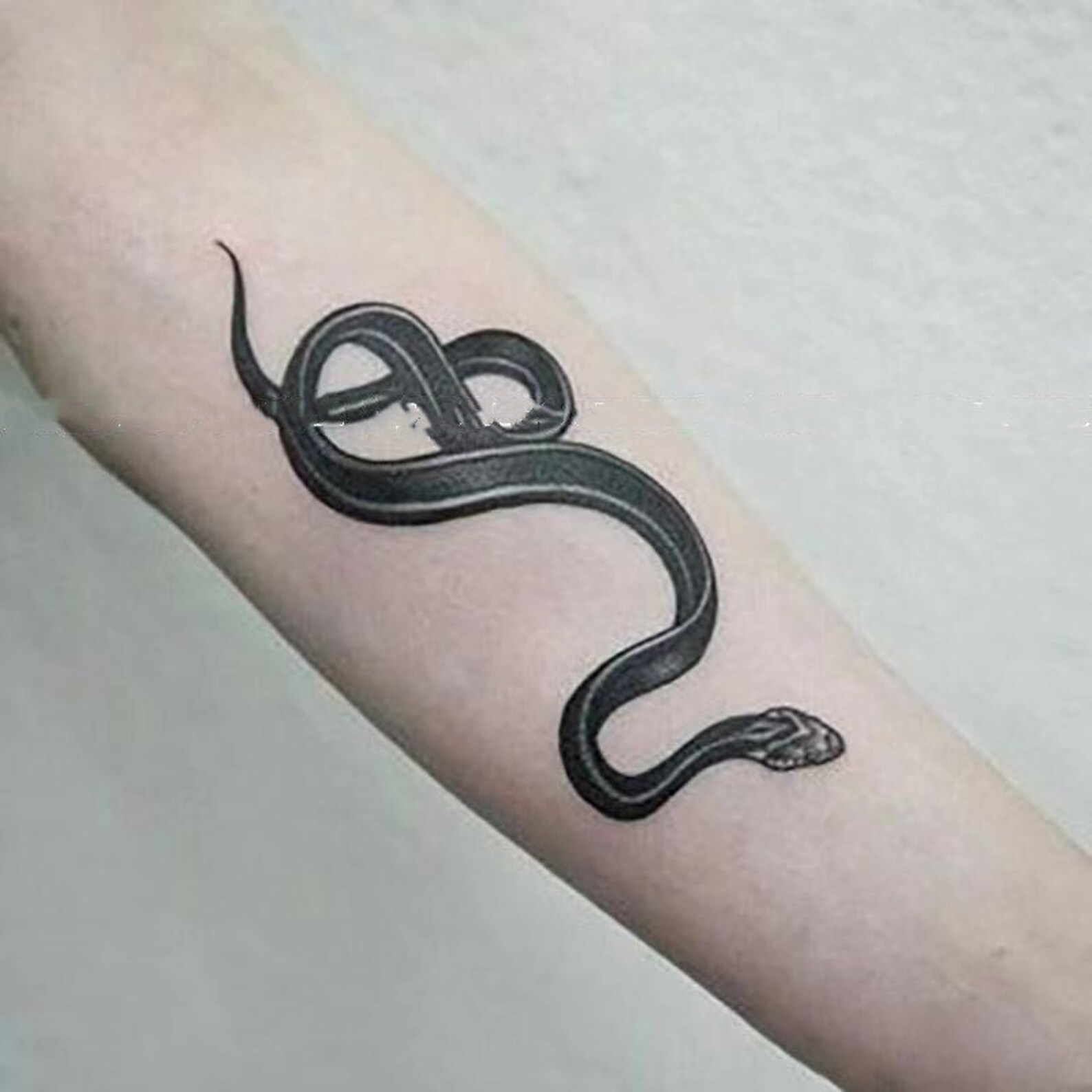 Snake Temporary Tattoo/Black Snake Temporary Tattoo/Snake Etsy