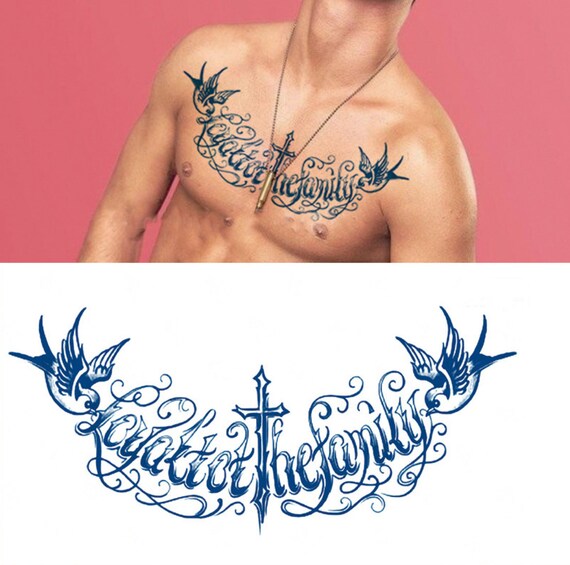 Kräuter semipermanent temporäre Tattoos temporäre Brust Etsy