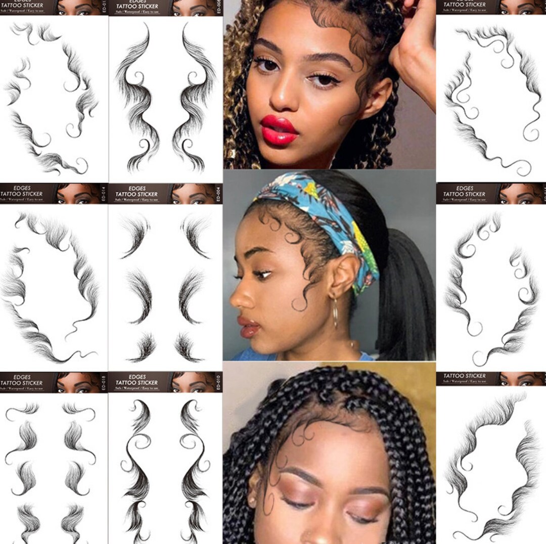 Tattoo Baby Hairtemporary Tattoos Baby Hairline Edge Etsy