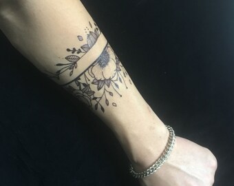 Forearm Band Tattoo Etsy