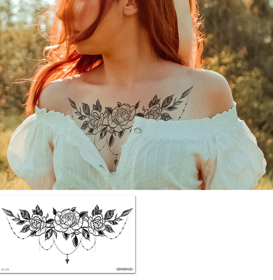 Girly Chest Tattoos Designs girly-chest-tattoos-designs