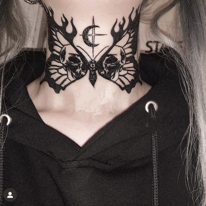 12 Beautiful Butterfly Neck Tattoos  neartattoos