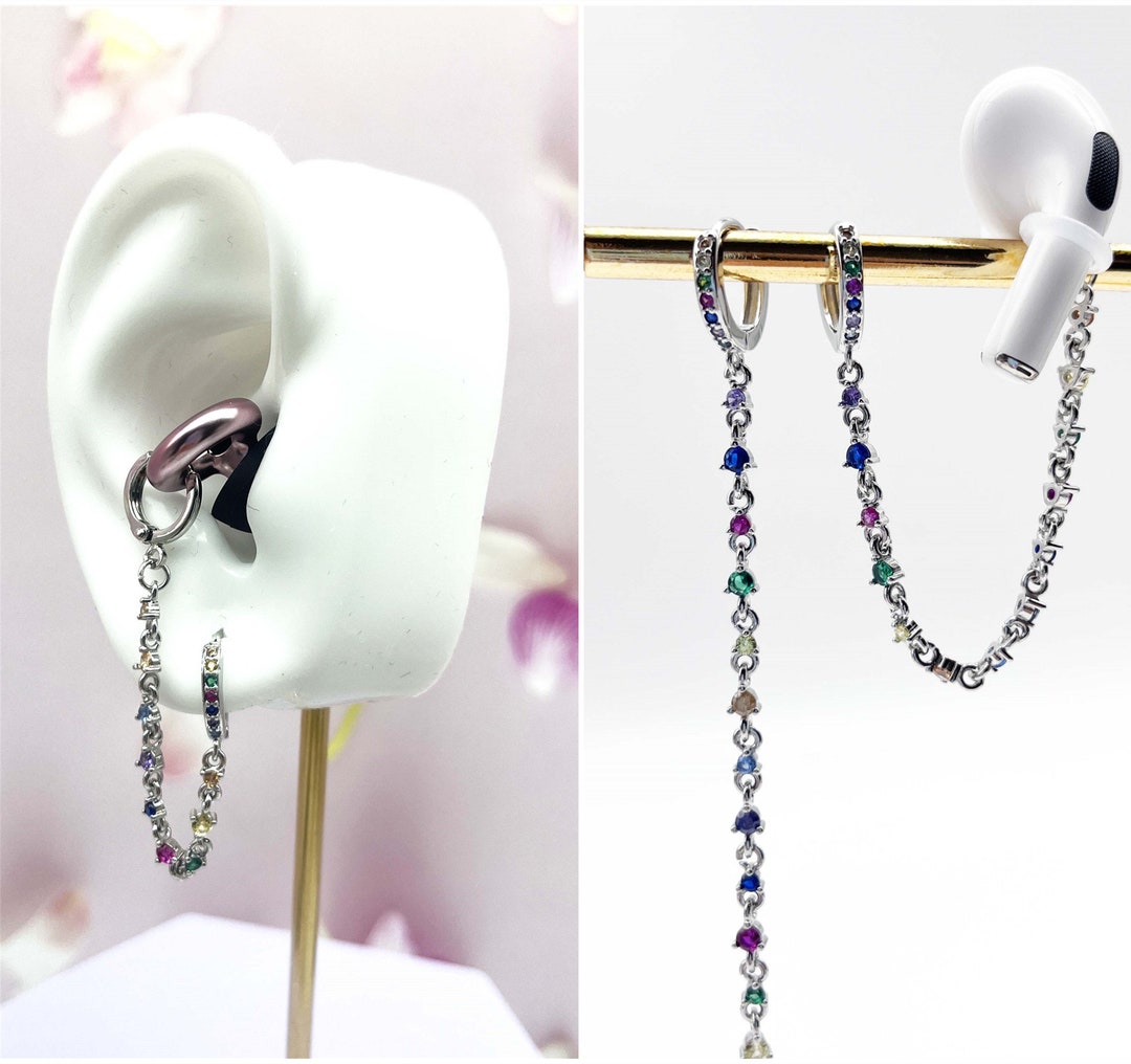 Round Ear Plug Earrings, Airpods Loss Prevention Earrings, Sensory