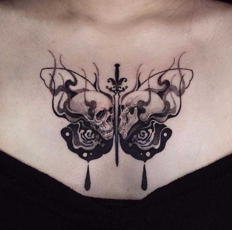 50 Butterfly Skull Tattoo Ideas  neartattoos