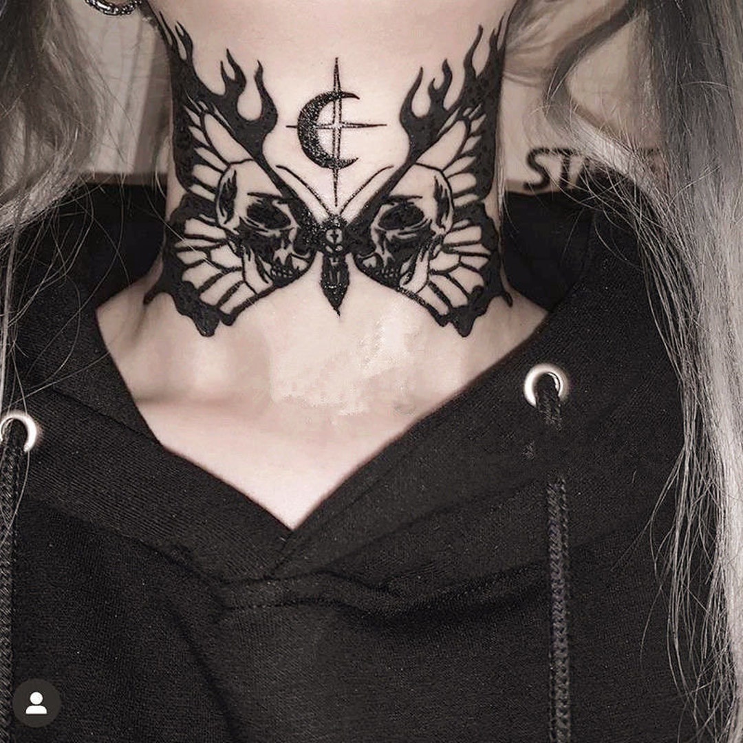 25 Cool Butterfly Neck Tattoo Ideas for Men Women in 2023 #11 25 Cool Butterfly Neck Tattoo Ideas for Men Women in 2023