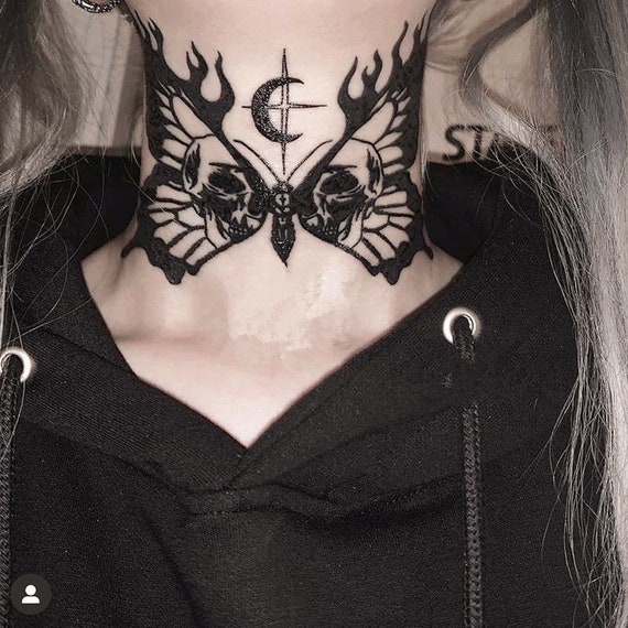 Neck butterfly tattoo designs  Tattoo Designs for Women