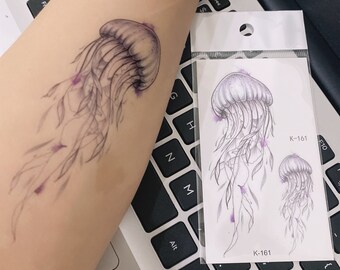 Jellyfish Tattoo Etsy