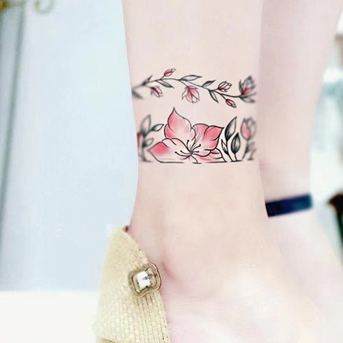 Delicate Narcissus Flower Arm Band Minimal Floral Tattoo - Etsy Hong Kong