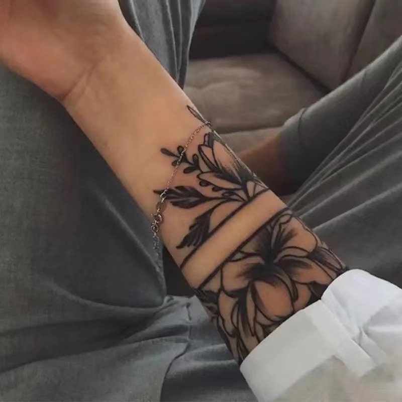 Leg Band Tattoo - Etsy Leg Band Tattoo - Etsy