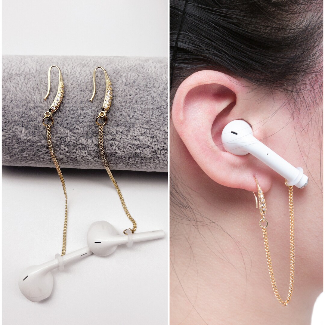Rhinestone Earrings Airpods Anti Loss Earrings/airpods Anti Loss